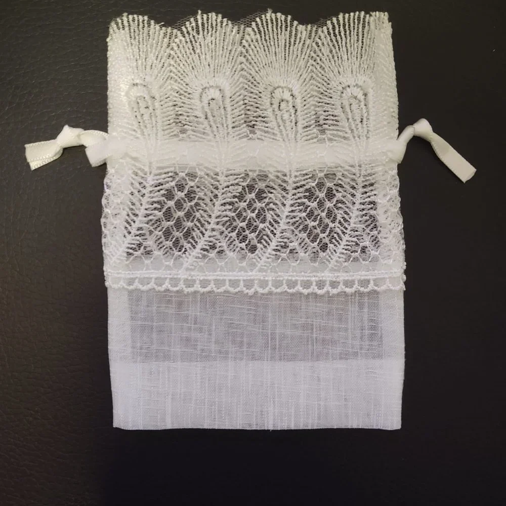Sheer Lace Mini Drawstring Party Favor Gift Bags